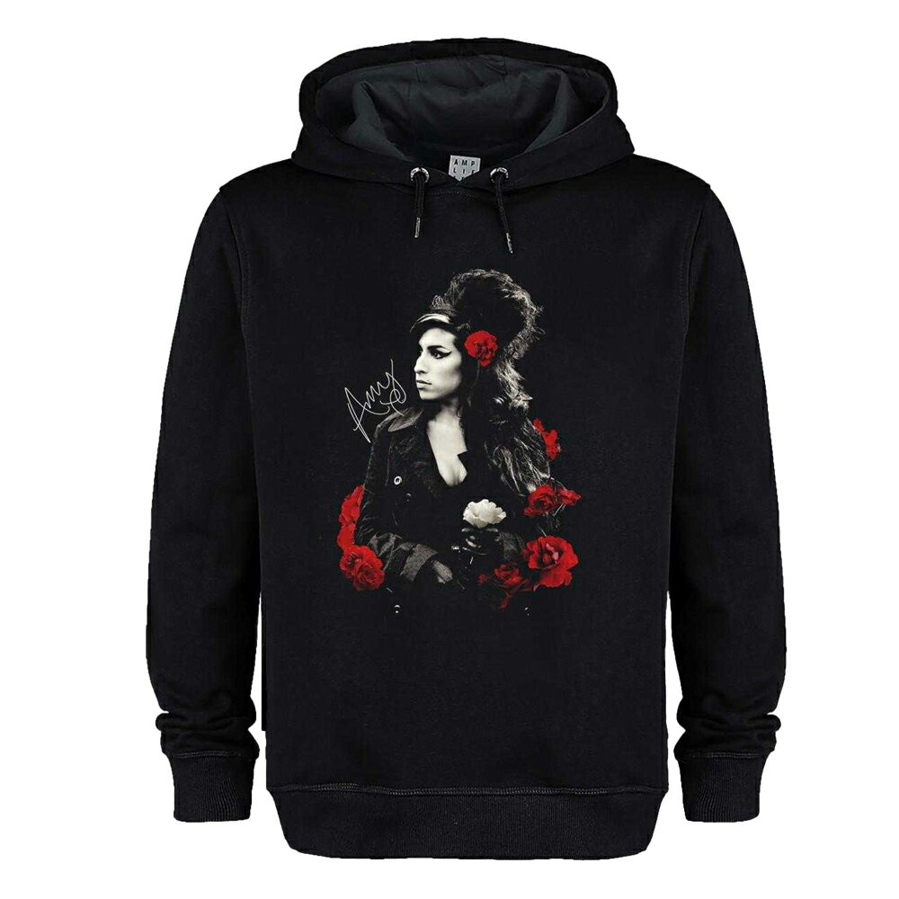 (アンプリファイド) Amplified オフィシャル商品 ユニセックス Amy Winehouse エイミー・ワインハウス パーカー Poses With Roses フード付き トレーナー 【海外通販】
