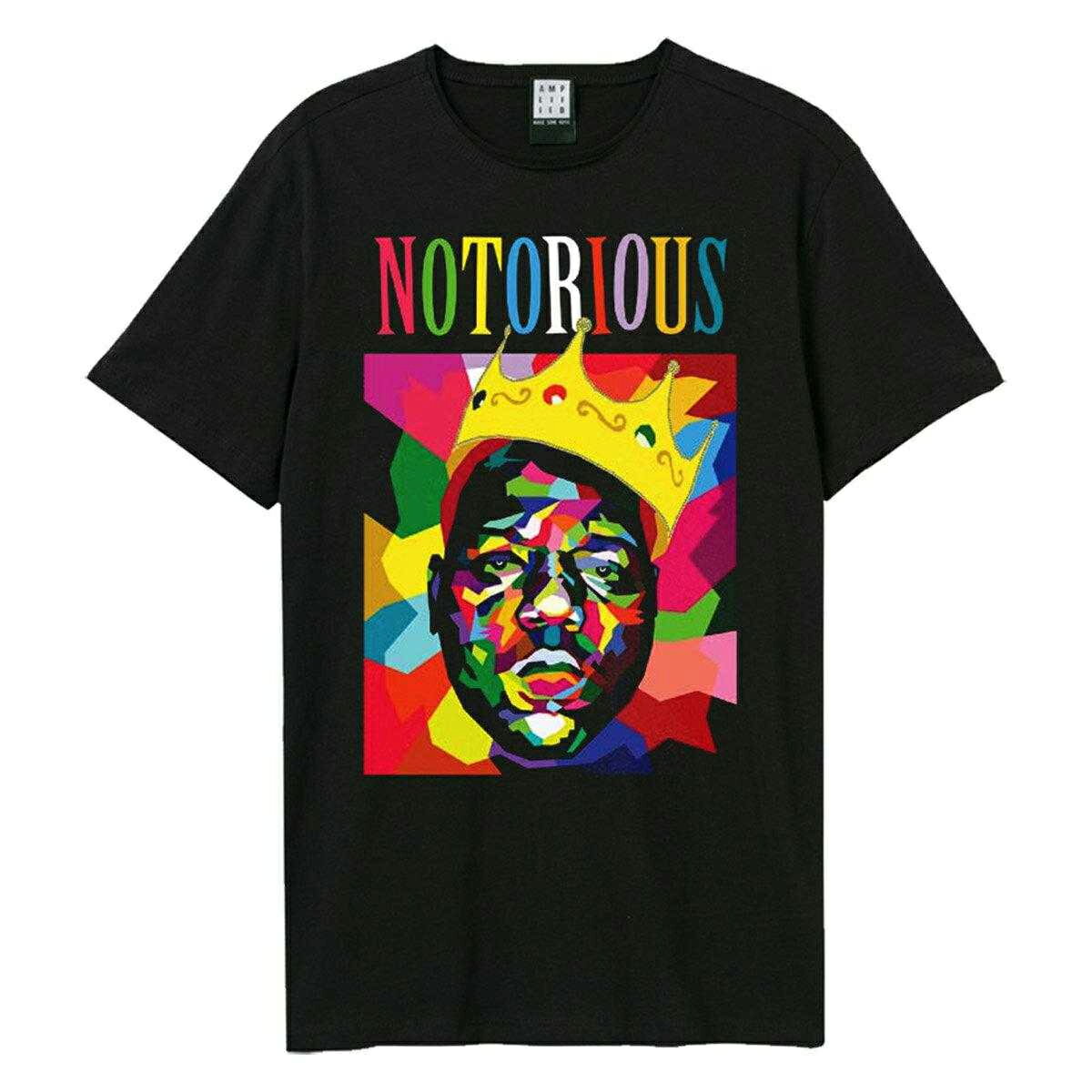 (アンプリファイド) Amplified オフィシャル商品 ユニセックス Notorious Big ノトーリアス・B.I.G. Tシャツ Geo Crown 半袖 カットソー トップス 【海外通販】