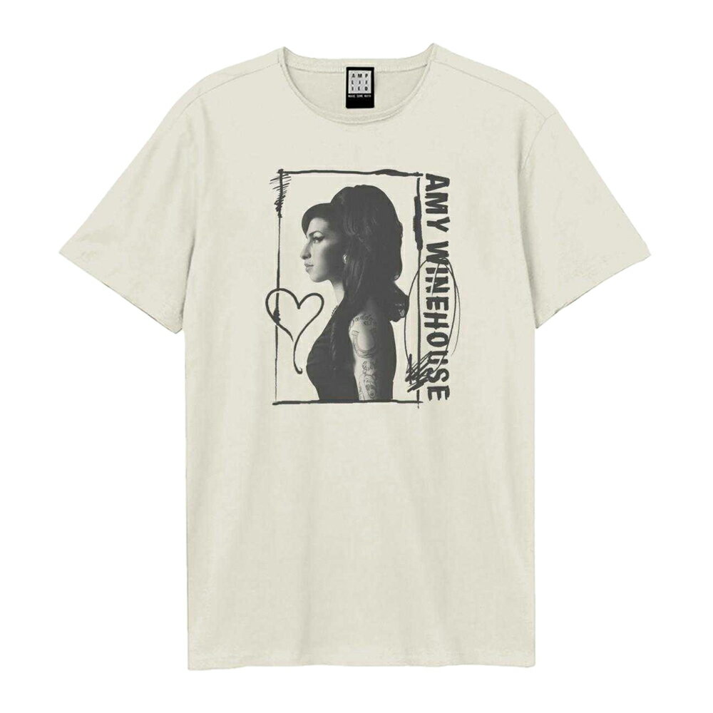 (アンプリファイド) Amplified オフィシャル商品 ユニセックス Amy Winehouse エイミー・ワインハウス Tシャツ Side Profile 半袖 【海外通販】
