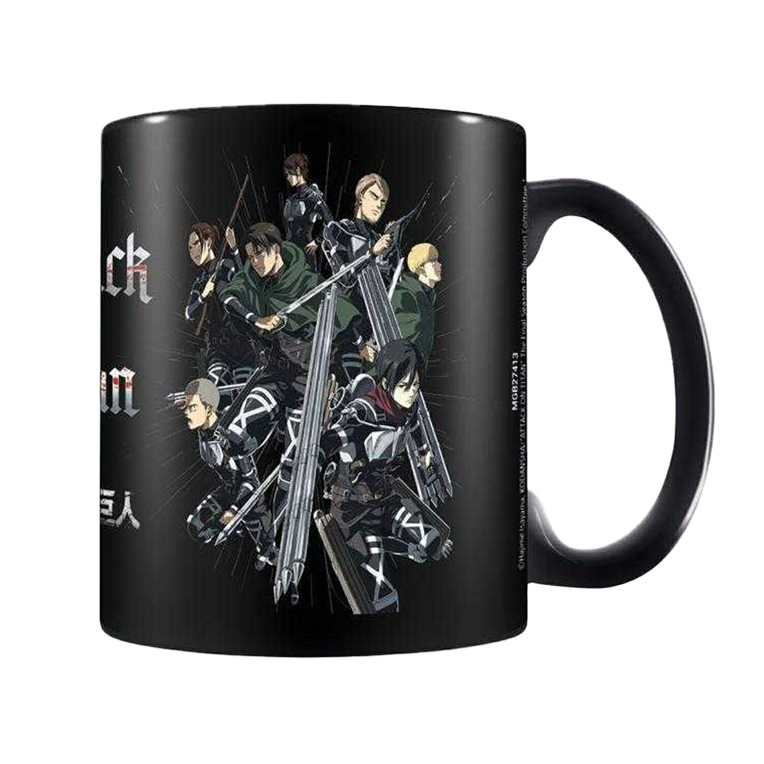 (進撃の巨人) Attack on Titan オフィシャル商品 S4 Strike Team キャラクター マグ マグカップ コップ 325ml 【海外通販】