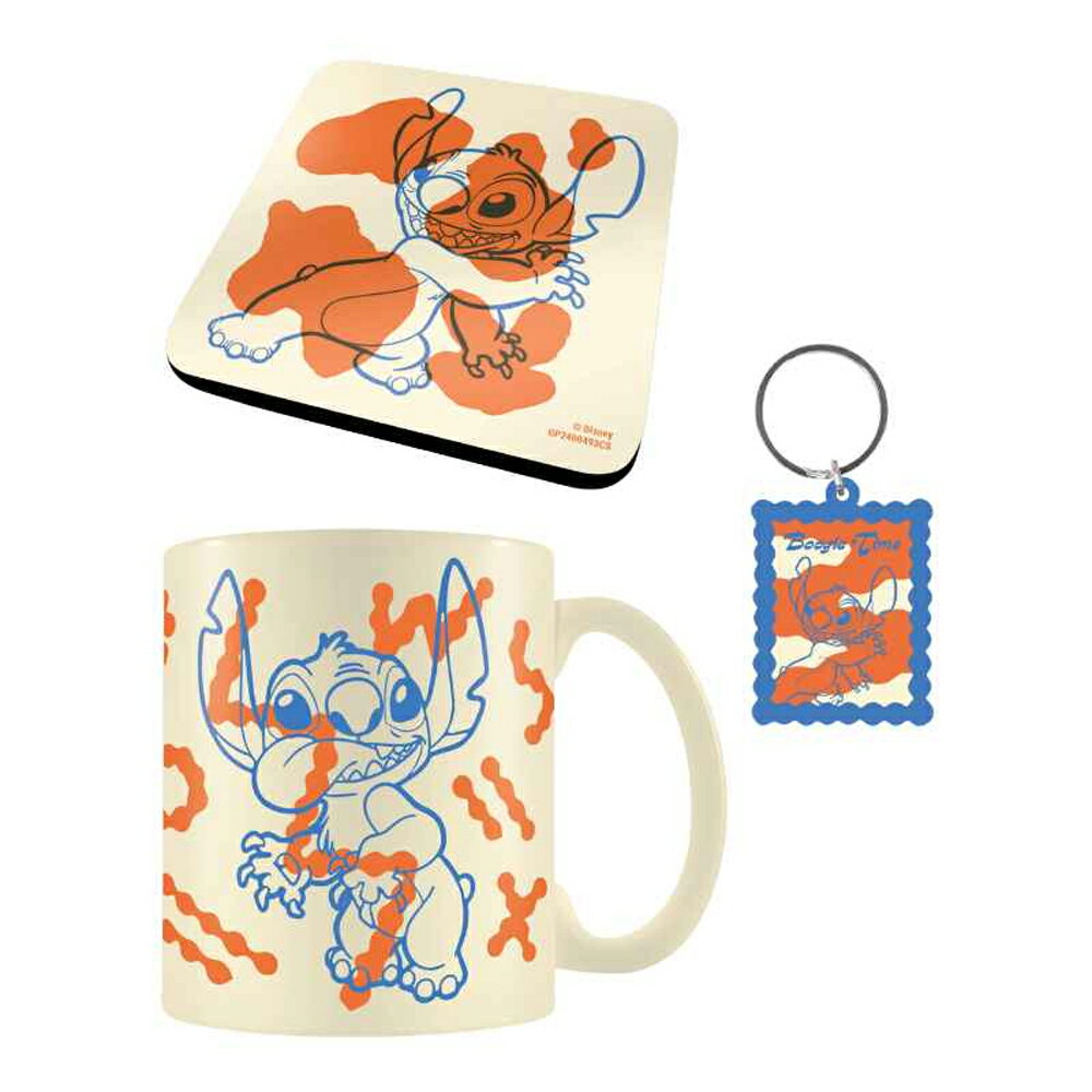(リロ・アンド・スティッチ) Lilo and Stitch オフィシャル商品 マグ＆コースター＆キーホルダー ギフトセット 【海外通販】