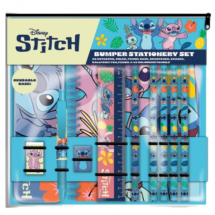 (リロ・アンド・スティッチ) Lilo and Stitch オフィシャル商品 キッズ・子供用 A5 キャラクター 文房具セット 【海外通販】 pertemba-10823080 Pertemba Japan パッケージ画像
