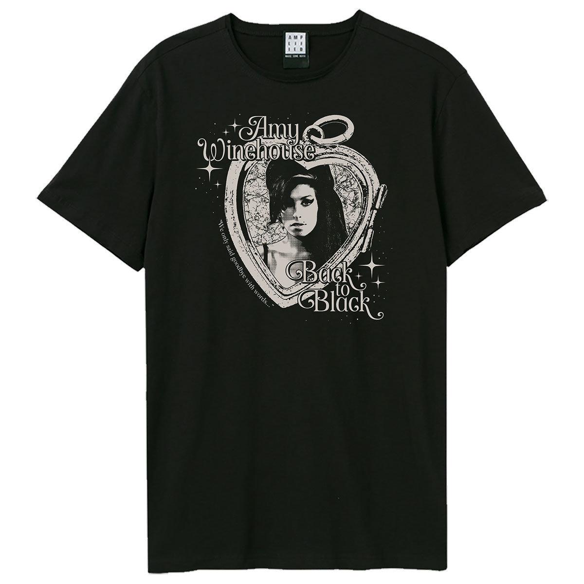 (アンプリファイド) Amplified オフィシャル商品 ユニセックス Amy Winehouse エイミー ワインハウス Tシャツ Heart Frame 半袖 【海外通販】