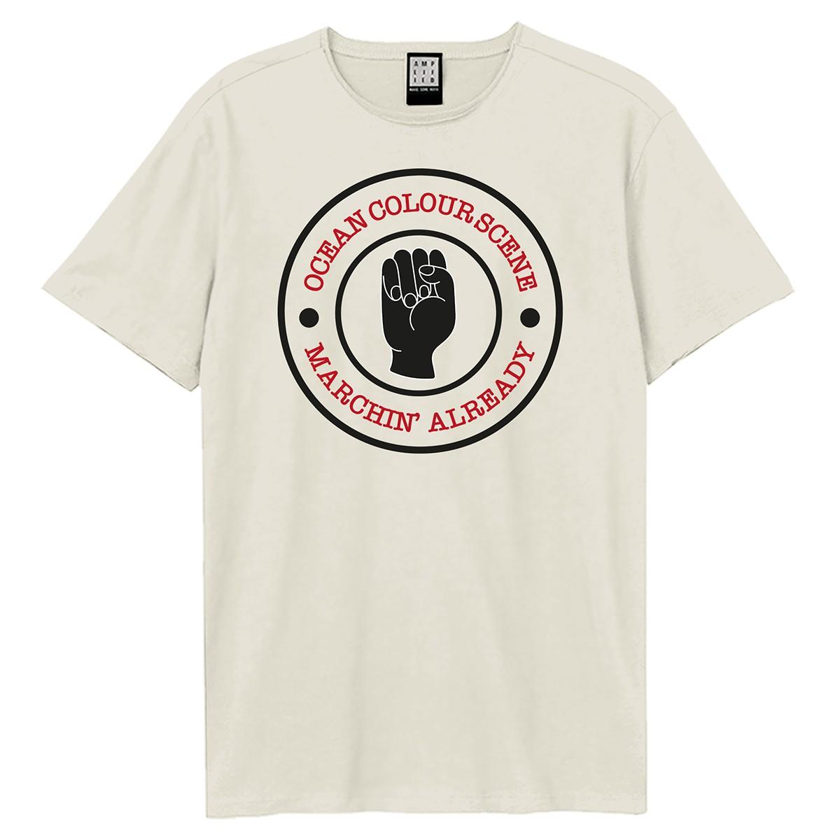 (アンプリファイド) Amplified オフィシャル商品 ユニセックス Ocean Colour Scene オーシャン・カラー・シーン Tシャツ Marchin 半袖 【海外通販】