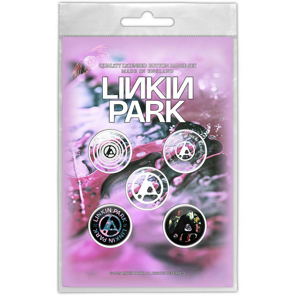 (リンキン・パーク) Linkin Park オフィシャル商品 From Zero バッジ セット (5個組) 【海外通販】