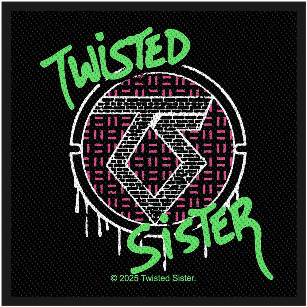 (トゥイステッド・シスター) Twisted Sister オフィシャル商品 スプレー ロゴ ワッペン パッチ 【海外通販】
