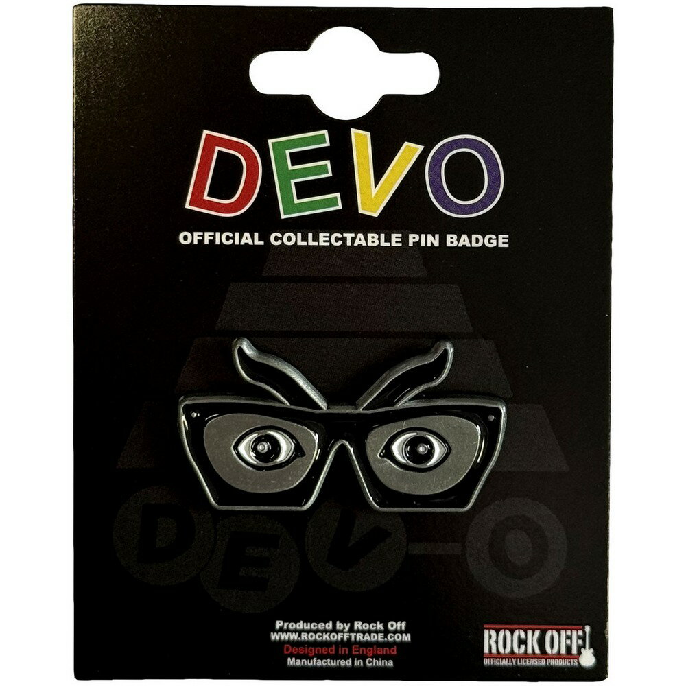 (ディーヴォ) DEVO オフィシャル商品 Oh メガネ ピンバッジ バッジ 【海外通販】