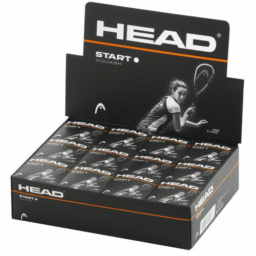 (ヘッド) Head オフィシャル商品 Start シングル ドット スカッシュボール ボール スポーツ用品 (12個組) 【海外通販】