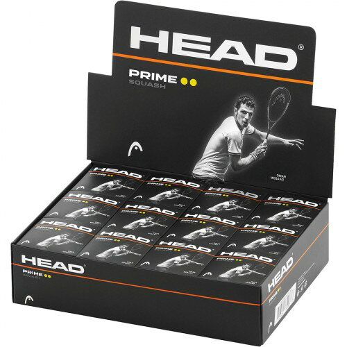 (ヘッド) Head オフィシャル商品 Prime ダブルドット スカッシュボール ボール スポーツ用品 (12個組) 【海外通販】