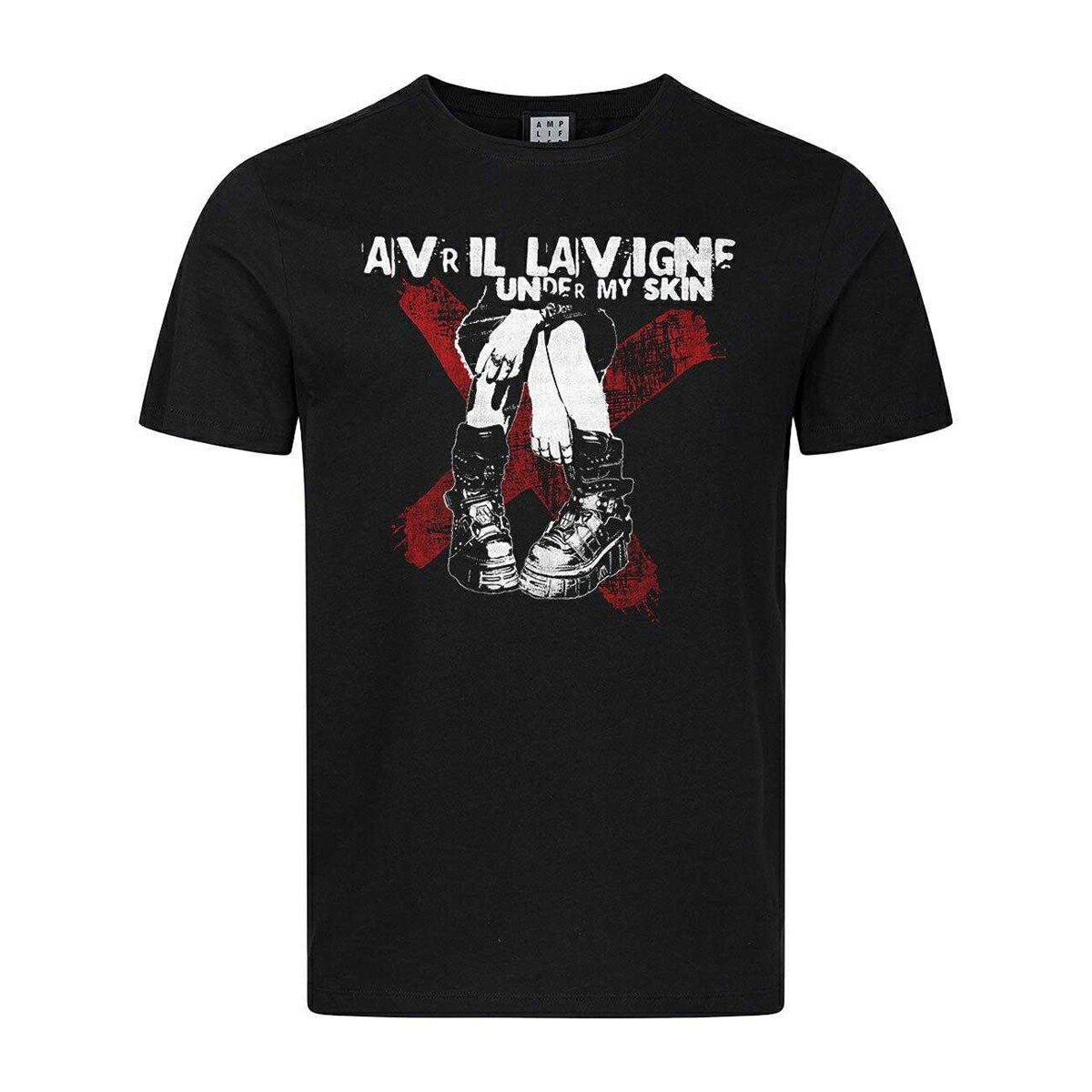 (アンプリファイド) Amplified オフィシャル商品 ユニセックス Avril Lavigne アヴリル・ラヴィーン Tシャツ Under My Skin Boots 半袖 【海外通販】