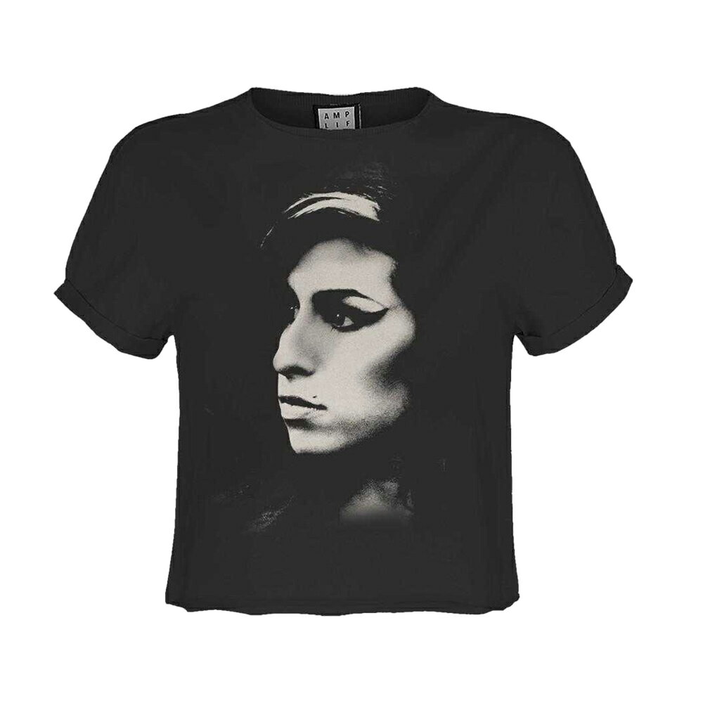 (アンプリファイド) Amplified オフィシャル商品 レディース Amy Winehouse エイミー・ワインハウス Tシャツ クロップ丈 Tonal Pose 半袖 【海外通販】