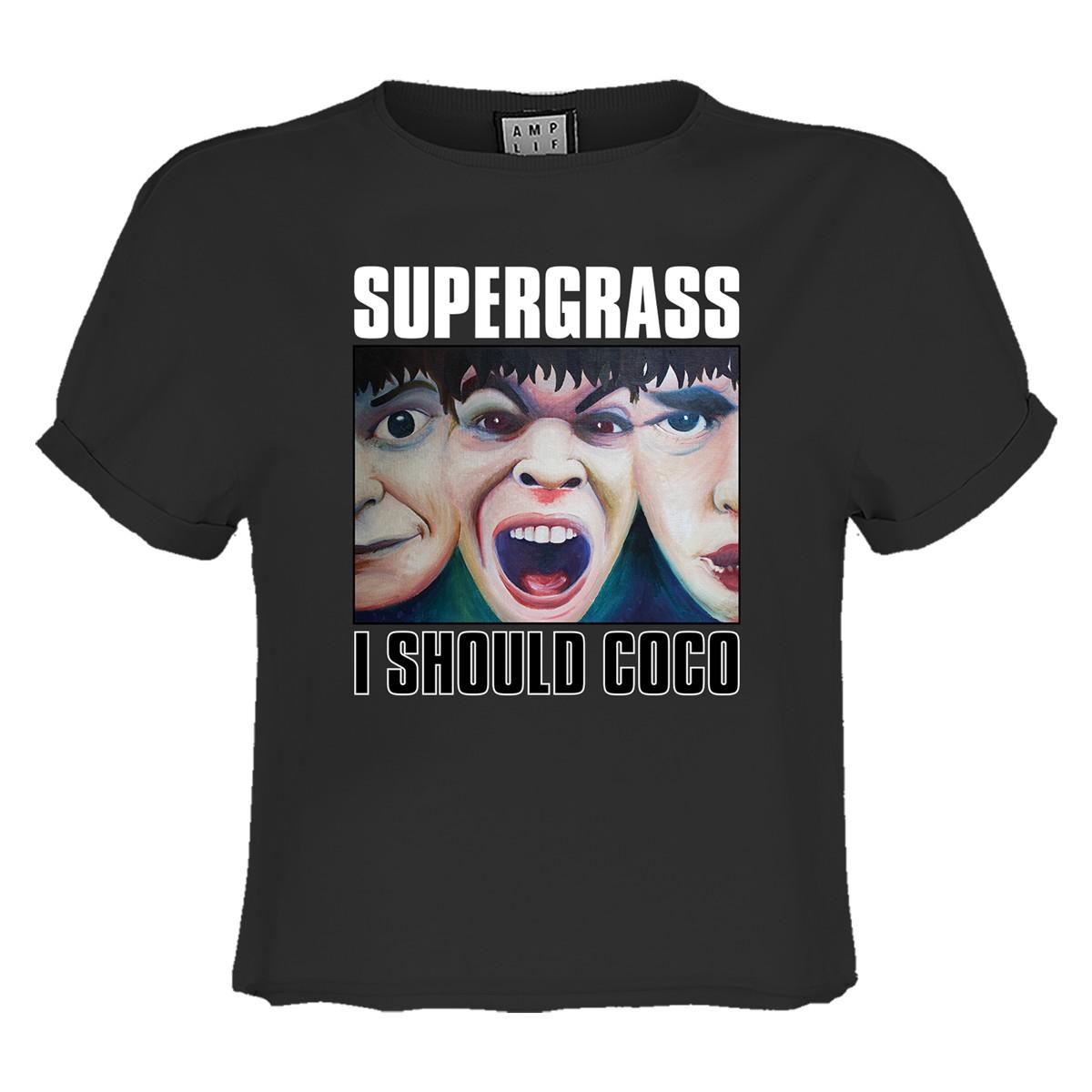 (アンプリファイド) Amplified オフィシャル商品 レディース Supergrass スーパーグラス Tシャツ クロップ丈 I Should Coco 半袖 【海外通販】