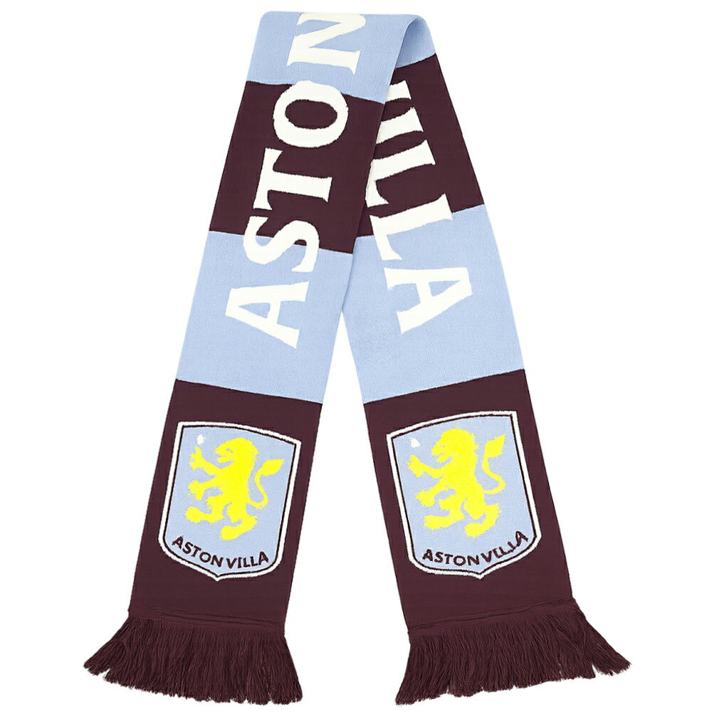 アストン・ヴィラ フットボールクラブ Aston Villa FC オフィシャル商品 ストライプ マフラー バースカーフ 【海外通販】