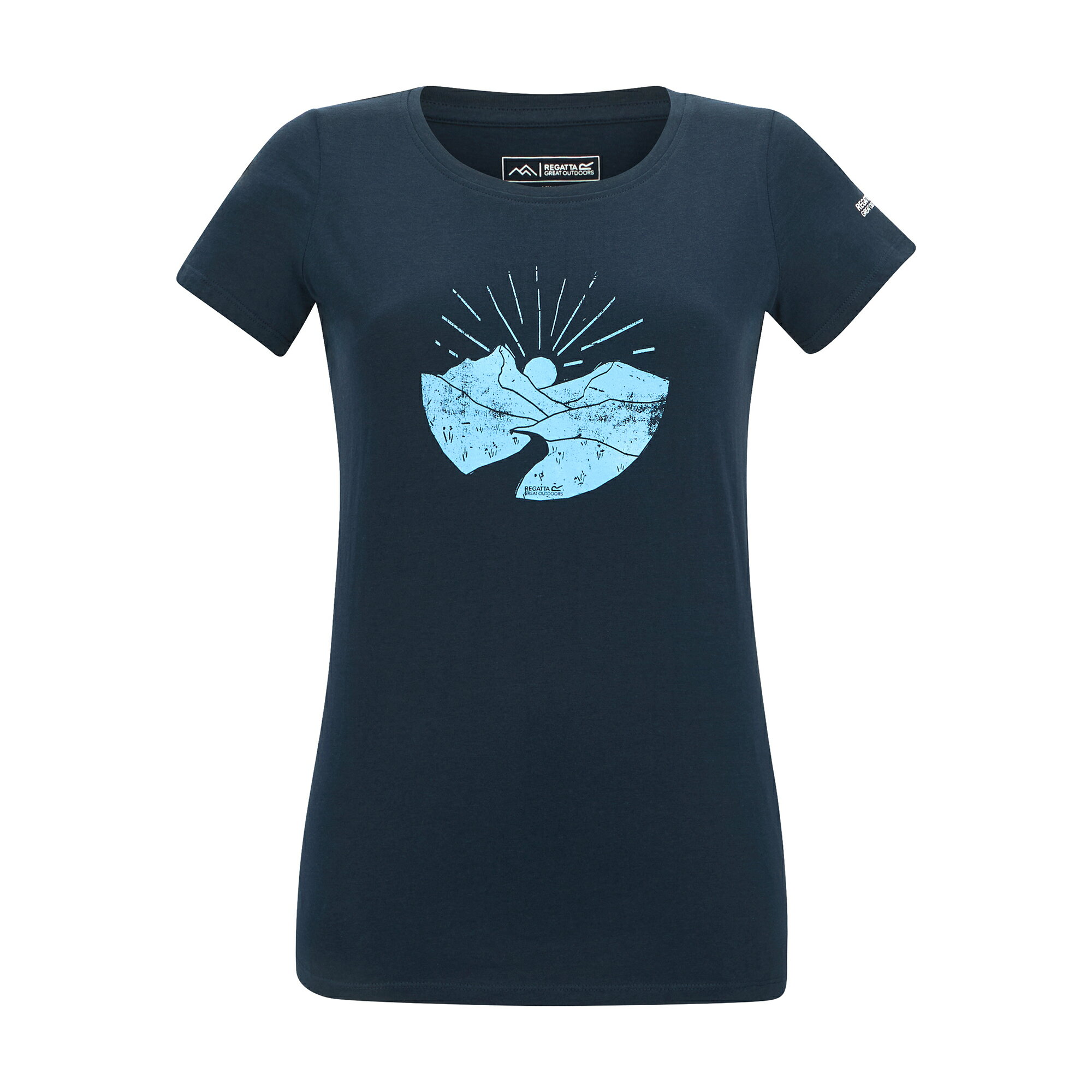 Rakuten - (レガッタ) Regatta レディース Breezed Mountain Scene プリント 半袖 Tシャツ トップス 【海外通販】