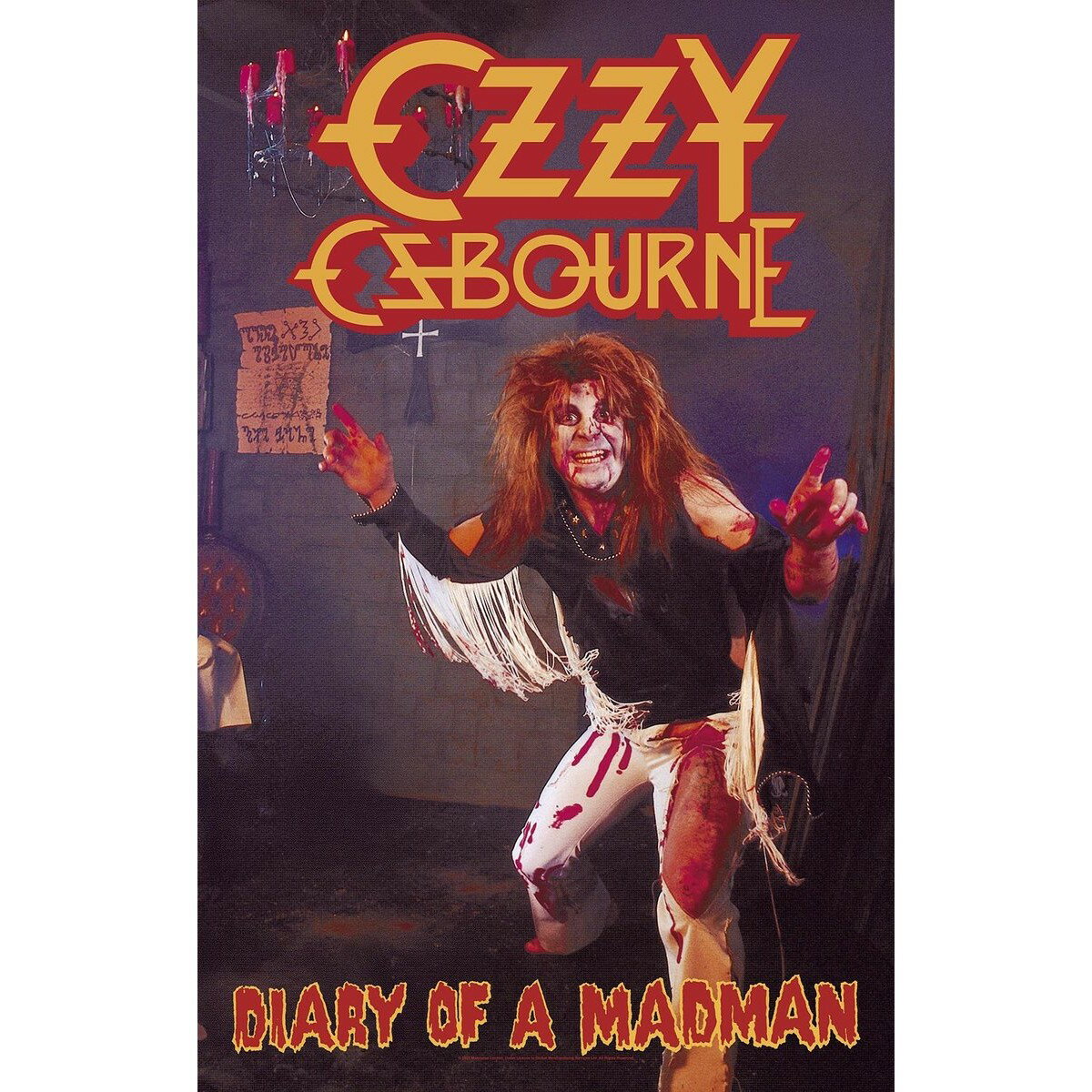 (オジー・オズボーン) Ozzy Osbourne オフィシャル商品 Diary Of A Madman テキスタイルポスター 布製 ポスター 【海外通販】