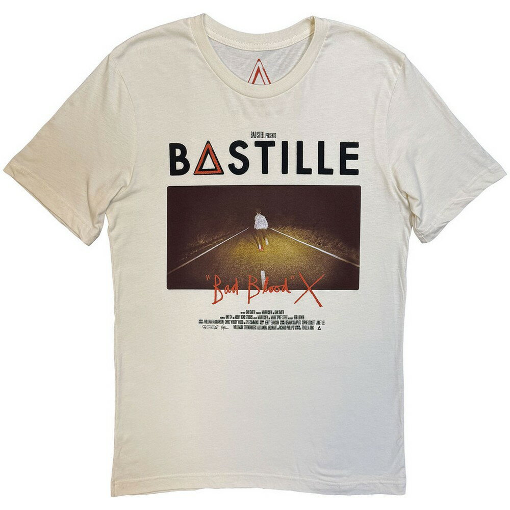 乐天商城 - (バスティル) Bastille オフィシャル商品 ユニセックス Bad Blood Tシャツ アルバムカバー 半袖 トップス 【海外通販】