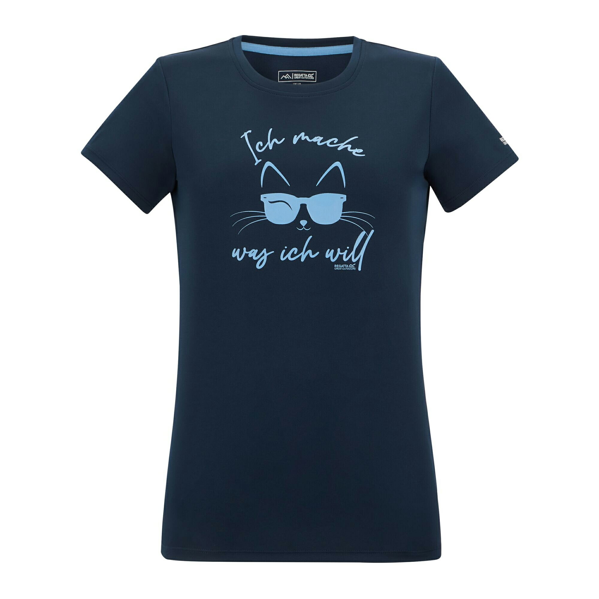 (レガッタ) Regatta レディース Fingal Slogan Cat プリント 半袖 Tシャツ トップス 