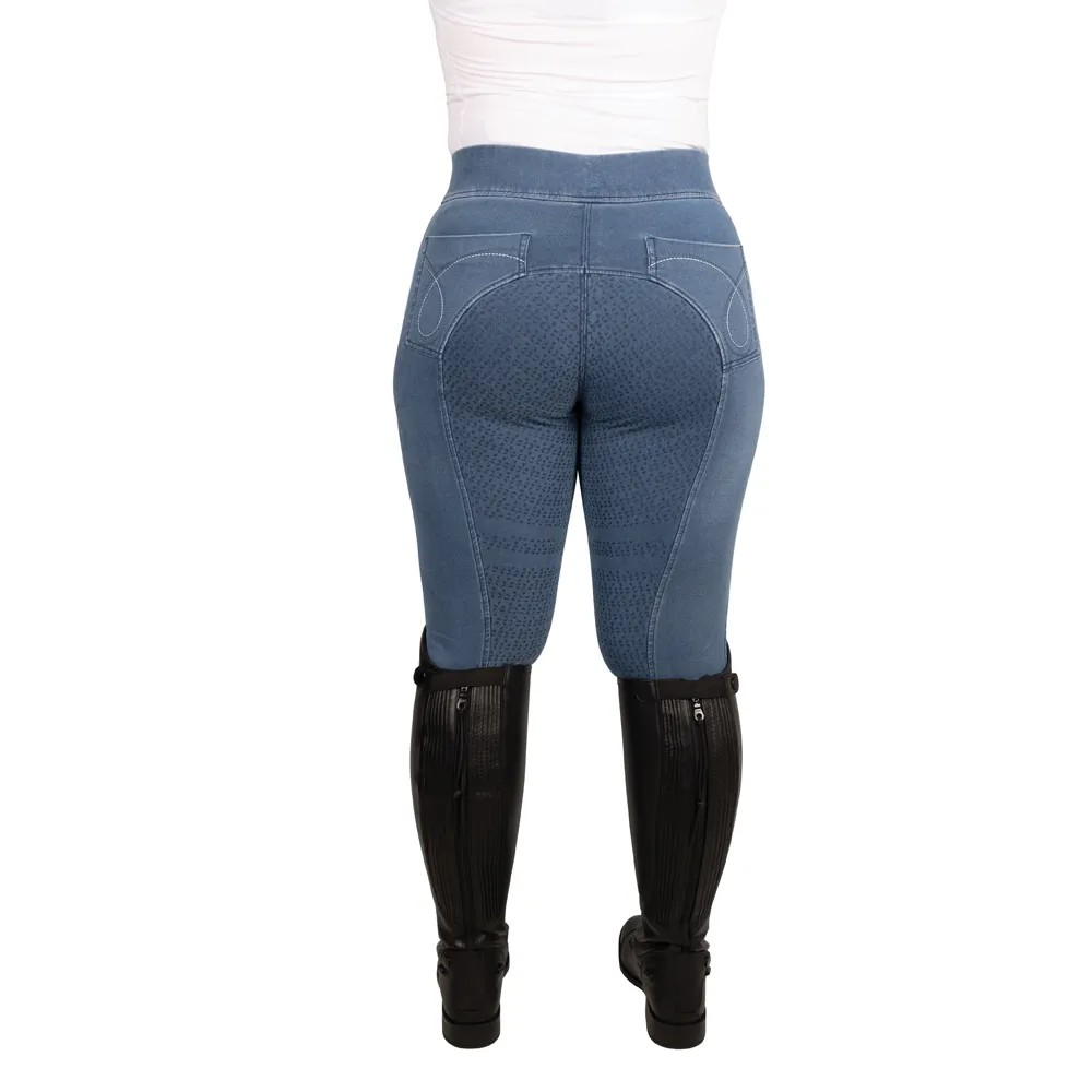 (ハイ) Hy レディース Elevate Chambray デニム ブリーチ ライディングタイツ 乗馬...