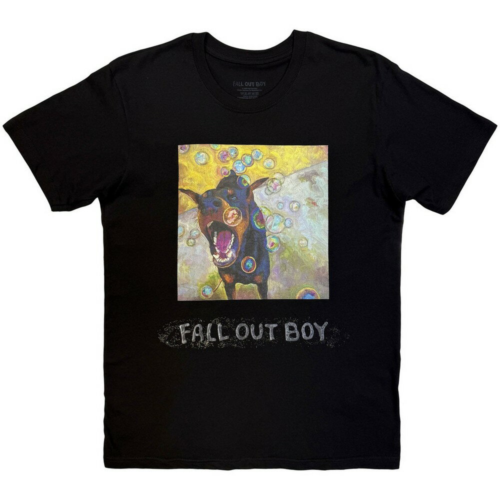 Fall Out Boy イラスト Tシャツ Lサイズ ブラック FALL OUT BOY フォール・アウト・ボーイ LOGO BAND オフィシャル
