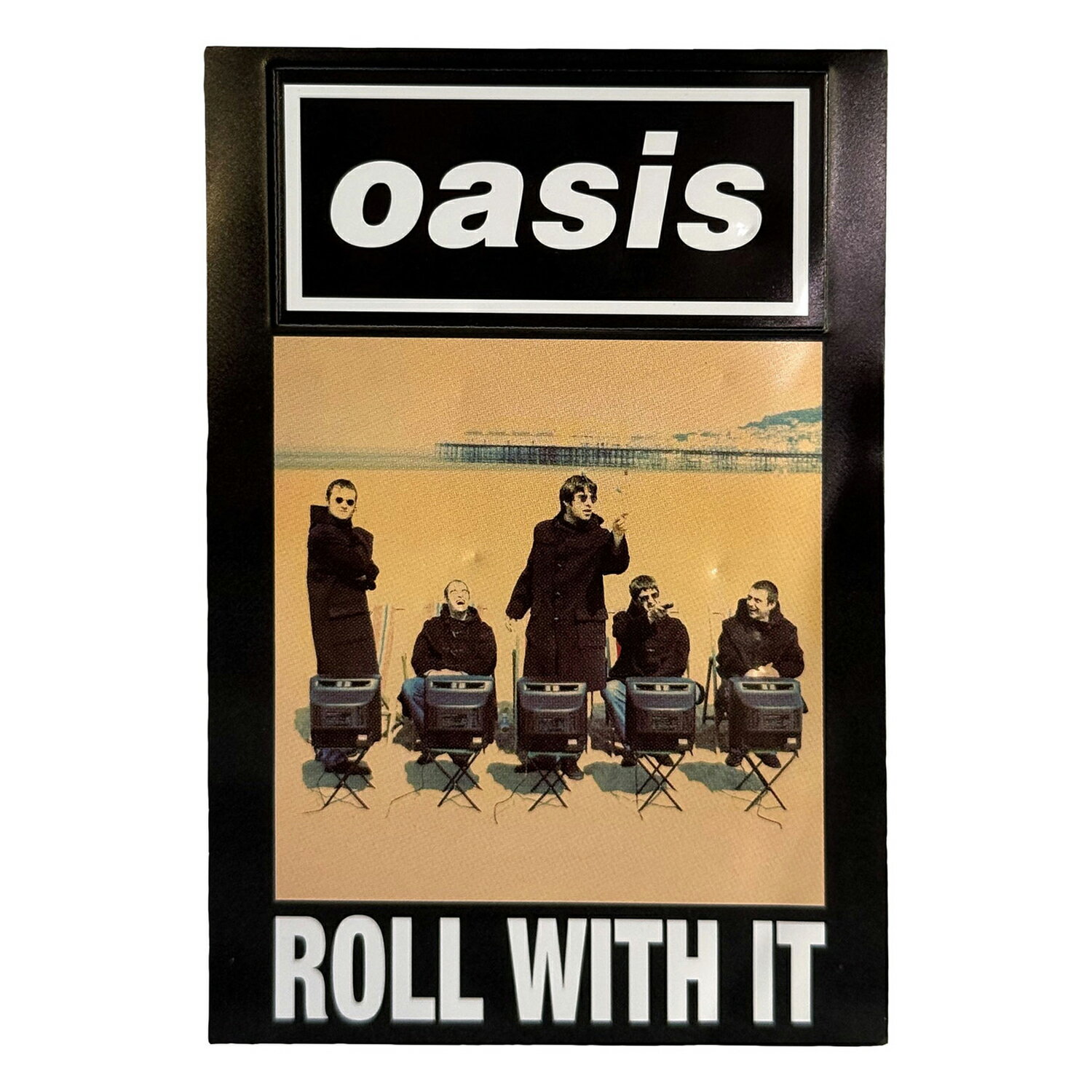 (オアシス) Oasis オフィシャル商品 Roll With It Single フリッジマグネット 冷蔵庫 磁石 (1個) 【海外通販】