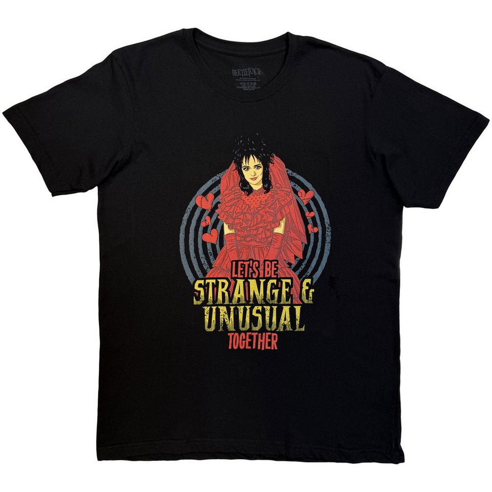 (ビートルジュース) Beetlejuice オフィシャル商品 ユニセックス Strange & Unusual Together Tシャツ 半袖 トップス 