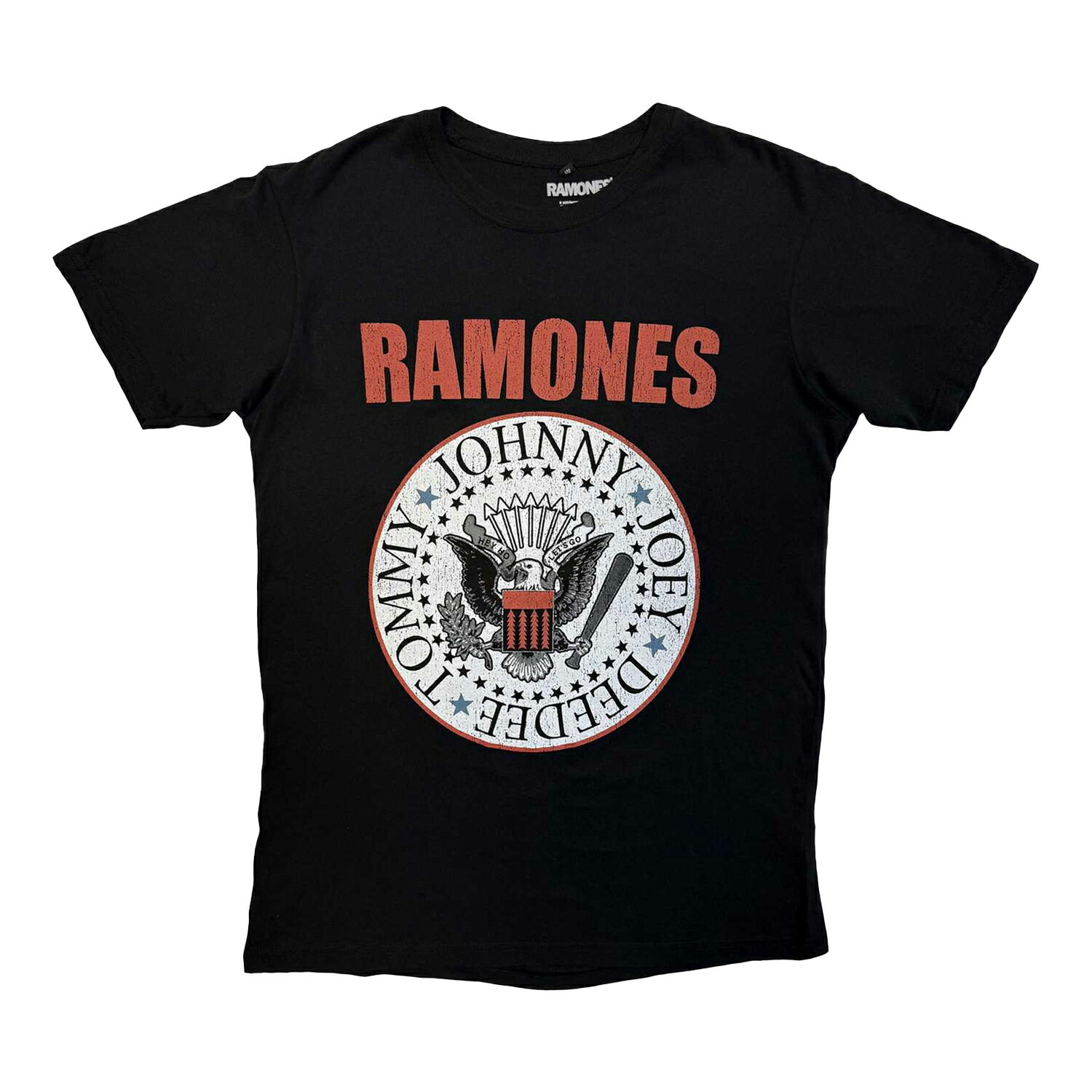 (ラモーンズ) Ramones オフィシャル商品 ユニセックス Hey Ho Tシャツ レッドブロックテキスト 半袖 トップス 