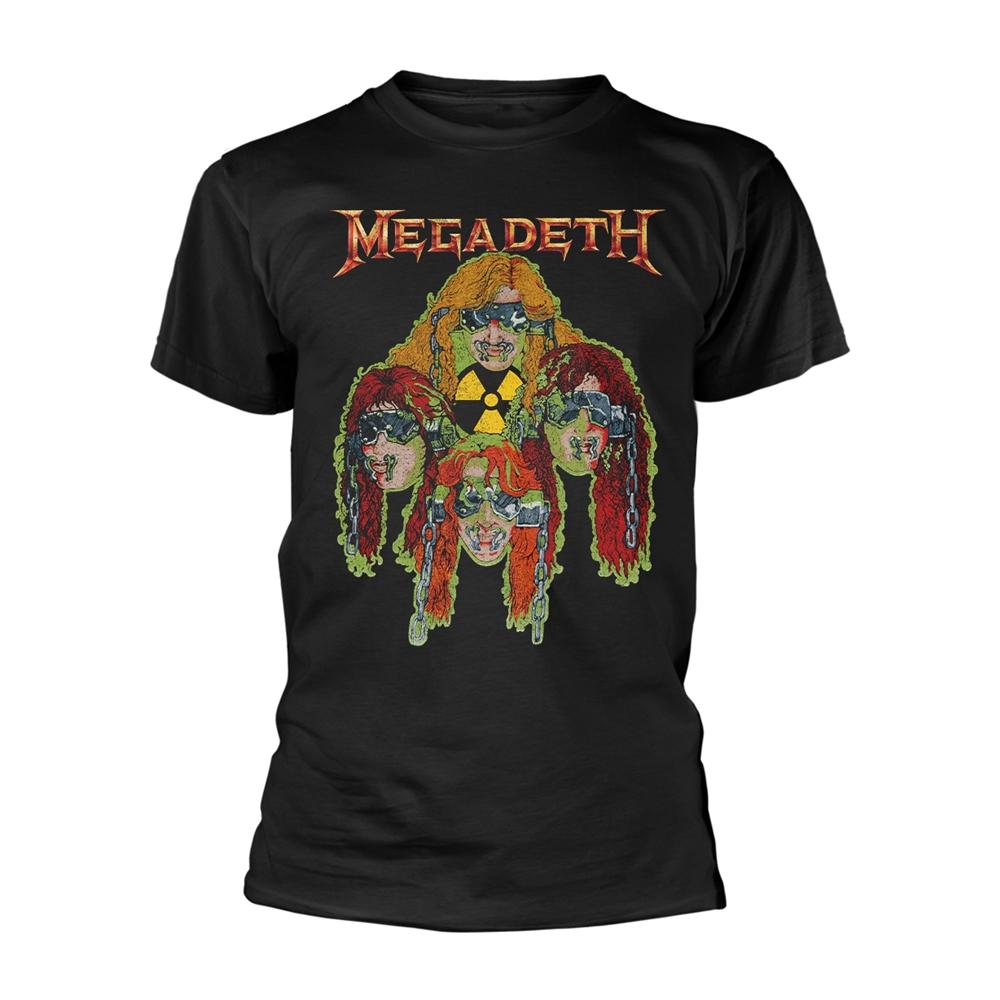 Rakuten - (メガデス) Megadeth オフィシャル商品 ユニセックス Nuclear Glow Heads Tシャツ 半袖 トップス 【海外通販】