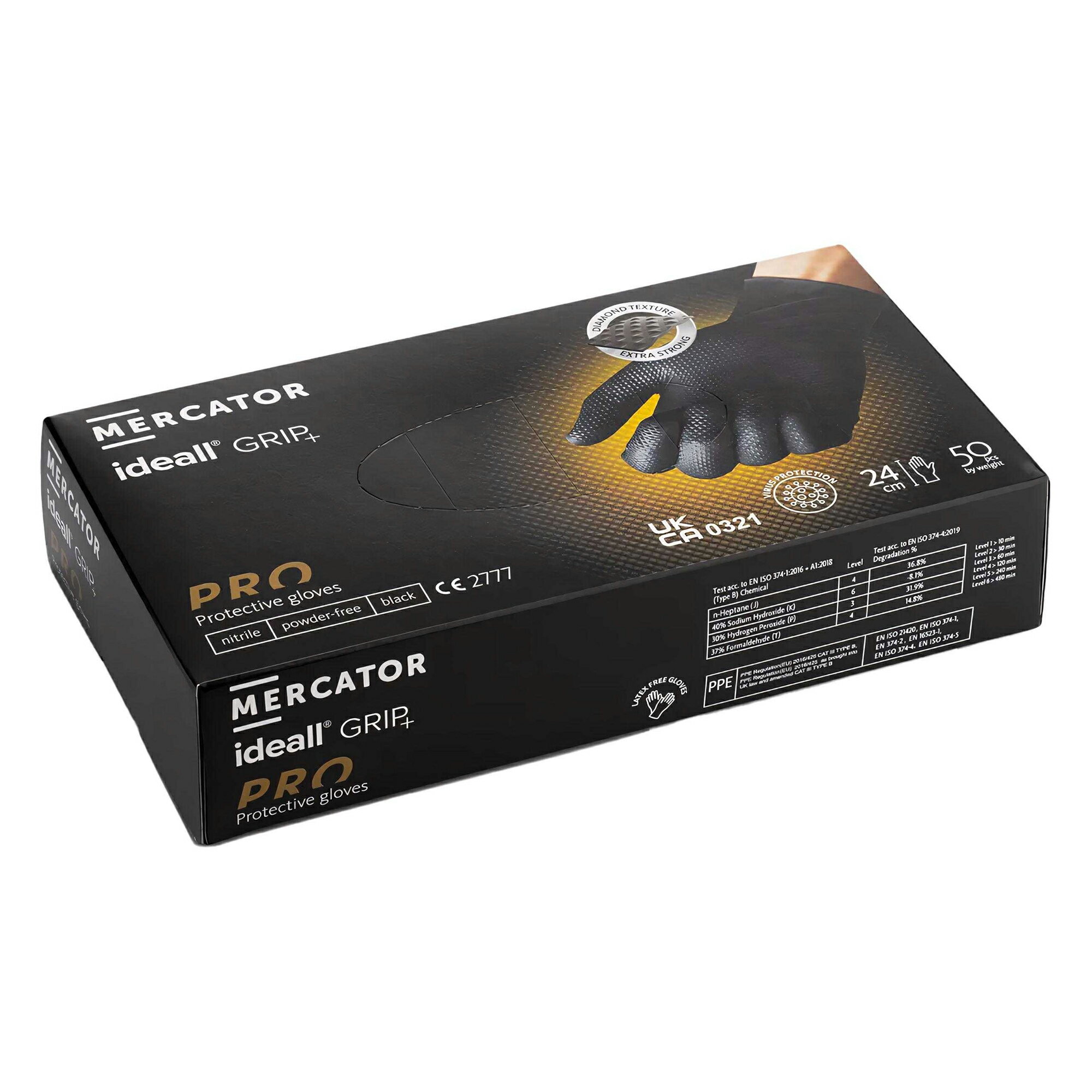 (プレデター) Predator Mercator ニトリル グリップ 作業用 安全手袋 セーフティー...