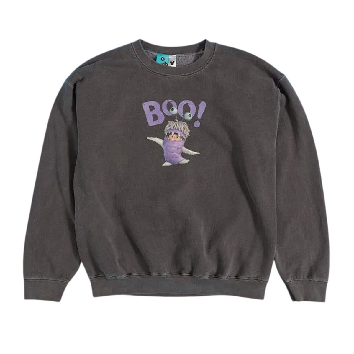 (モンスターズ・インク) Monsters Inc オフィシャル商品 ユニセックス ヴィンテージウォッシュ 長袖 スウェットシャツ トレーナー 【海外通販】