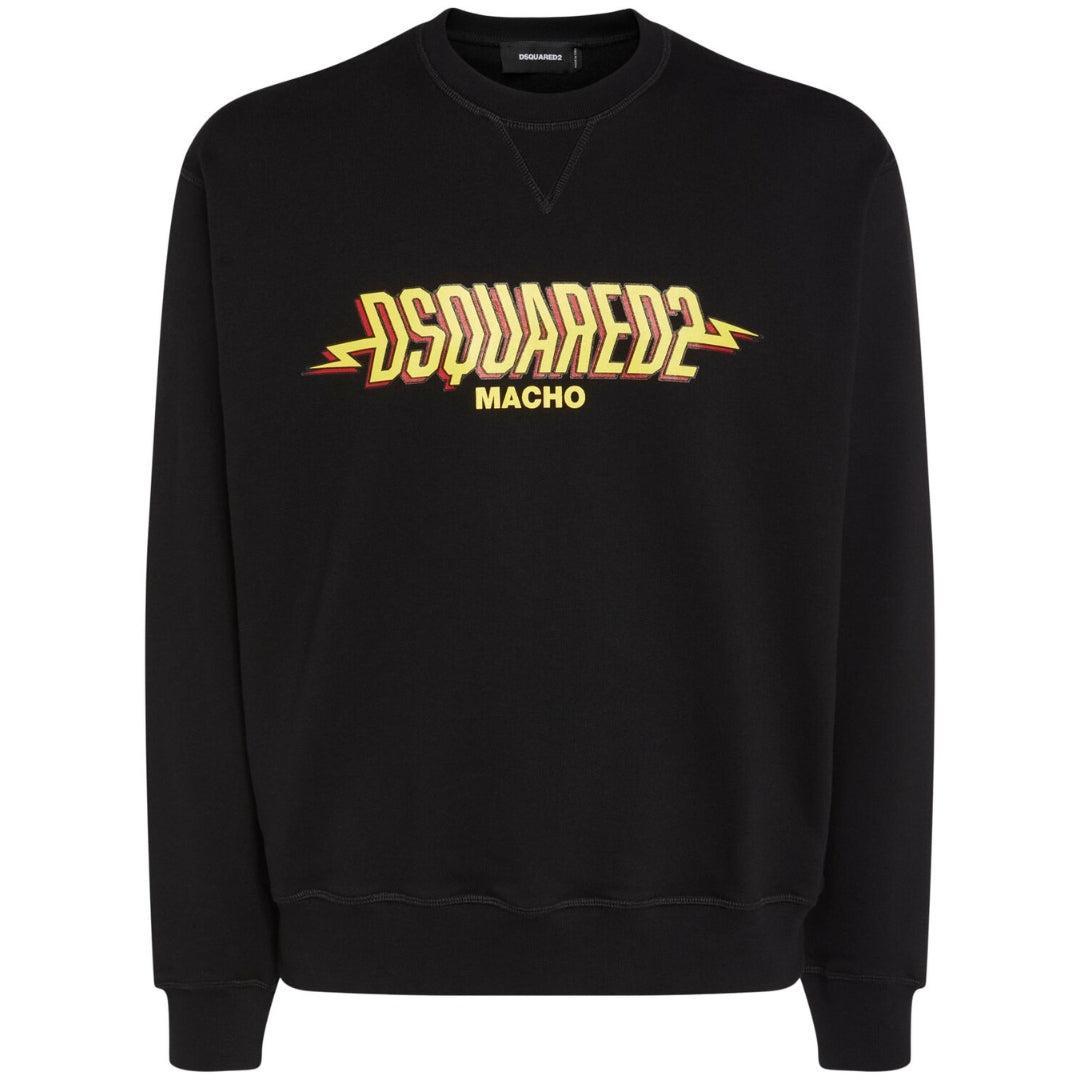 Rakuten - (ディースクエアード) DSquared2 ユニセックス ロゴ Macho 長袖 スウェットシャツ トレーナー 【海外通販】