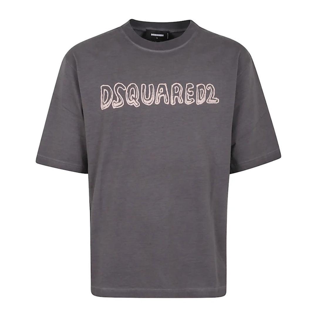 Rakuten - (ディースクエアード) DSquared2 メンズ Best Fade Cartoon ルースフィット ロゴ 半袖 Tシャツ トップス 【海外通販】