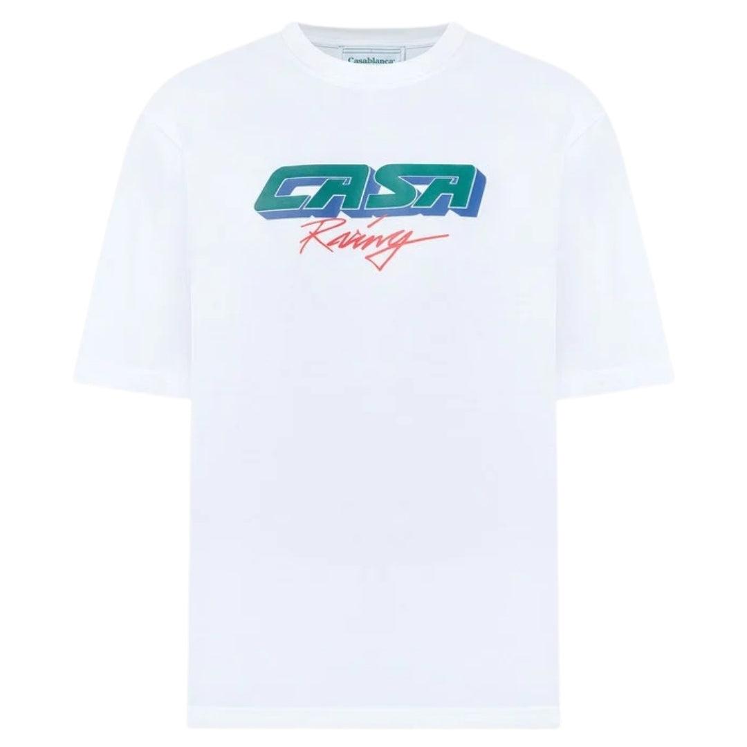 乐天商城 - (カサブランカ) Casablanca ユニセックス Casa Racing オーバーサイズ 3D プリント 半袖 Tシャツ トップス 【海外通販】