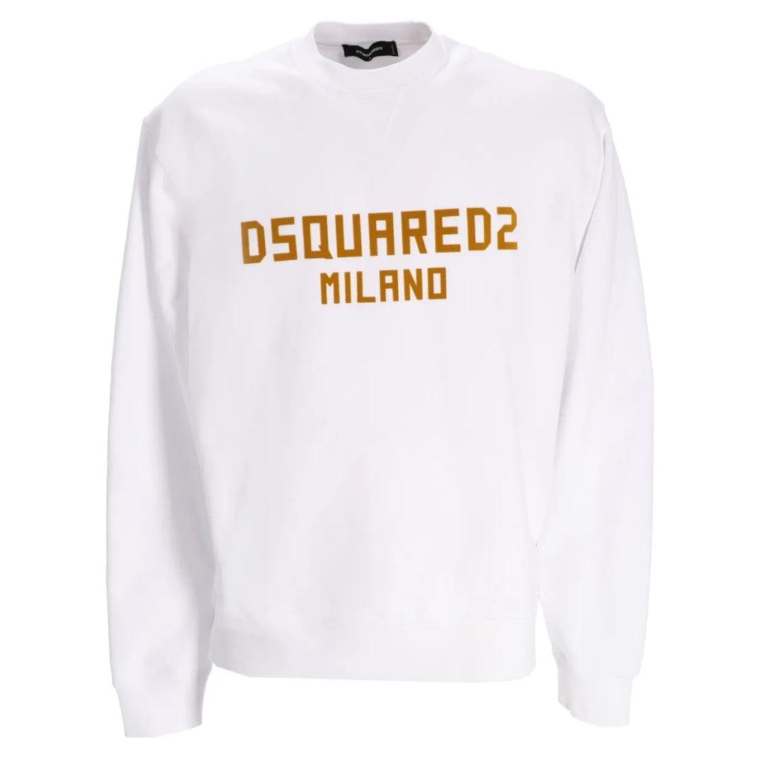 乐天商城 - (ディースクエアード) DSquared2 メンズ Milano ロゴ 長袖 スウェットシャツ トレーナー 【海外通販】