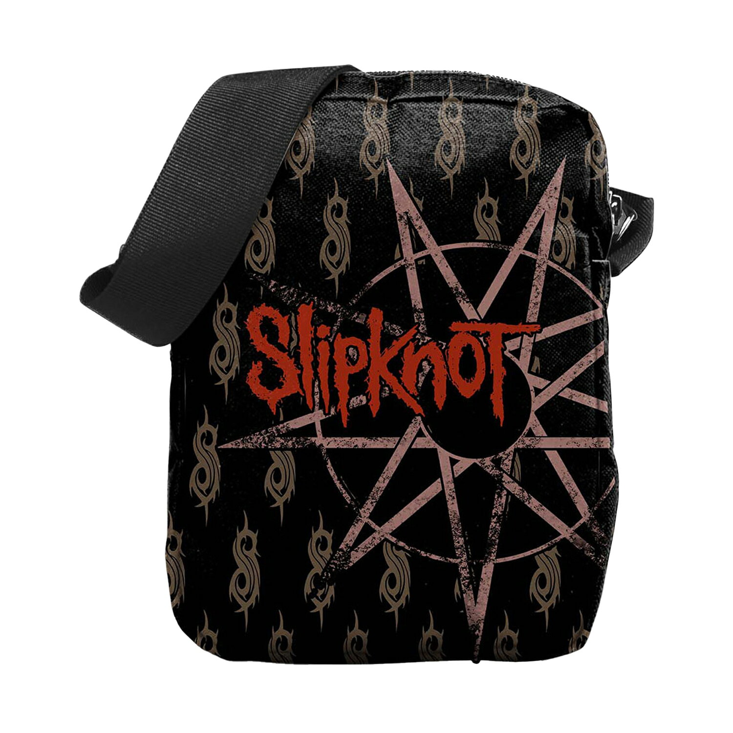 (スリップノット) Slipknot オフィシャル商品 Psychosocial クロスボディーバッグ ショルダーバッグ かばん 【海外通販】