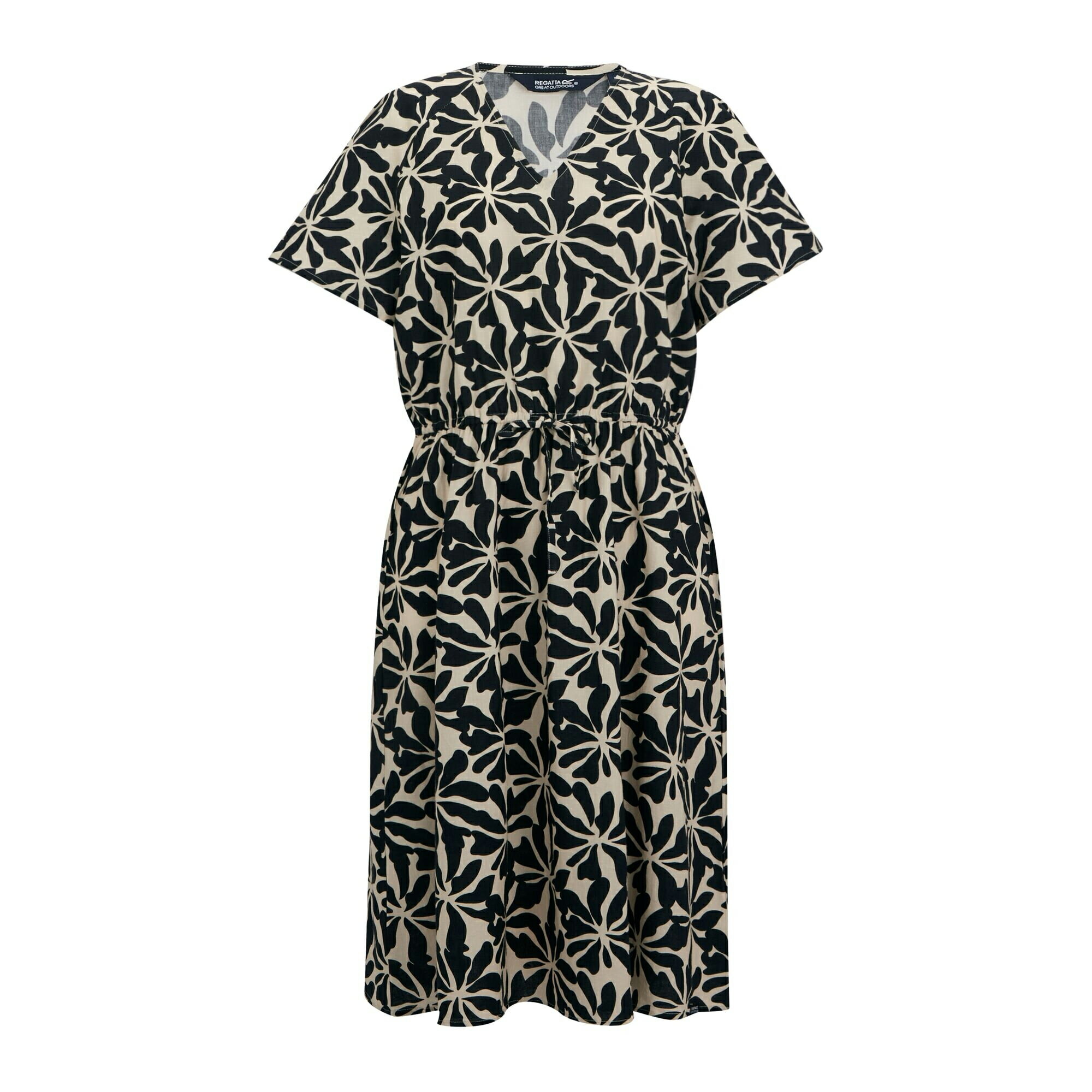 (Regatta) Regatta Women's Elona Floral Print Short-Sleeve Midi Dress [Overseas Online Shopping]