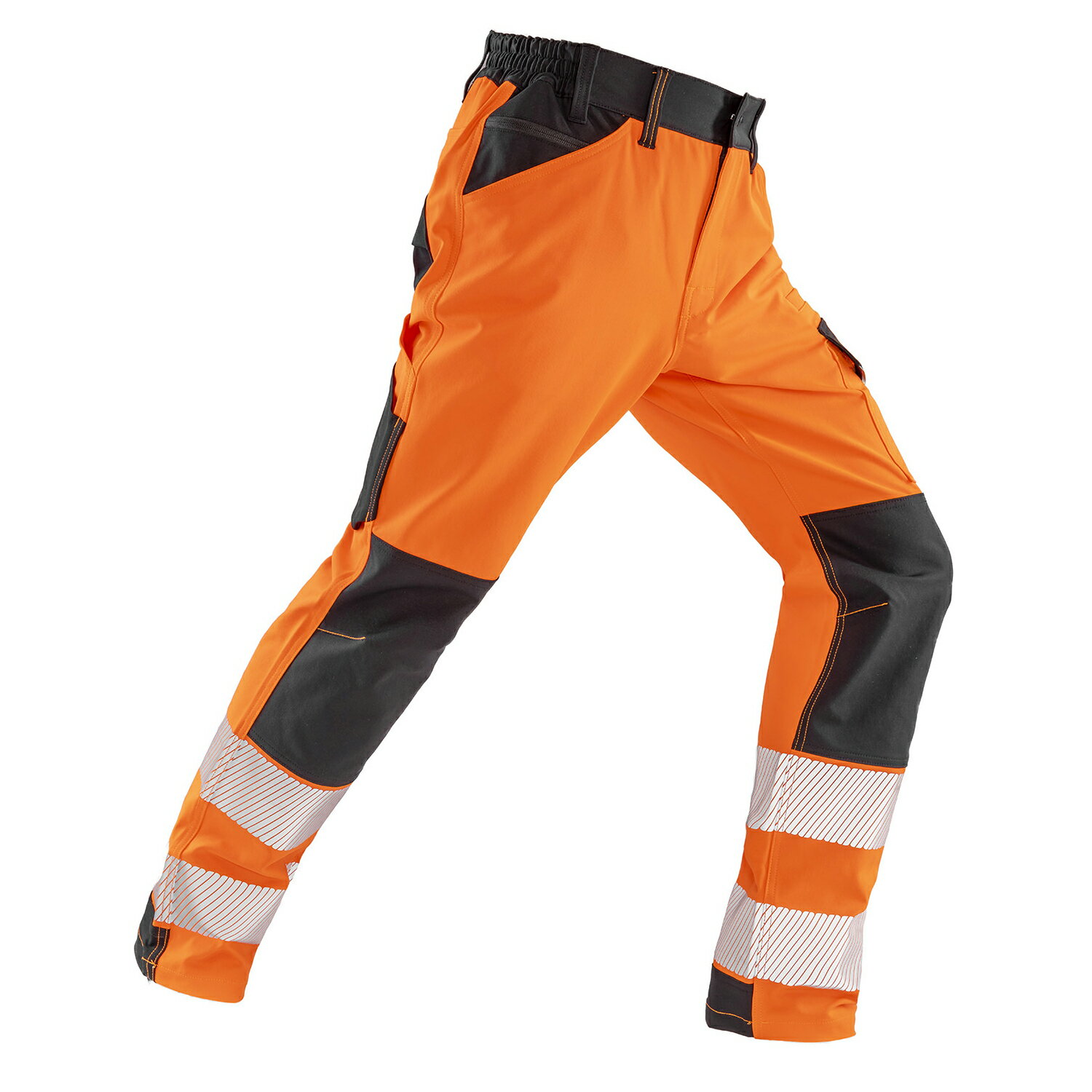 Rakuten - (リゾルト) Result メンズ Safe-Guard Dynamic Stretch 高視認性 夜光/蛍光/光反射 ハイビズ 作業用ズボン 安全 作業服 パンツ 【海外通販】