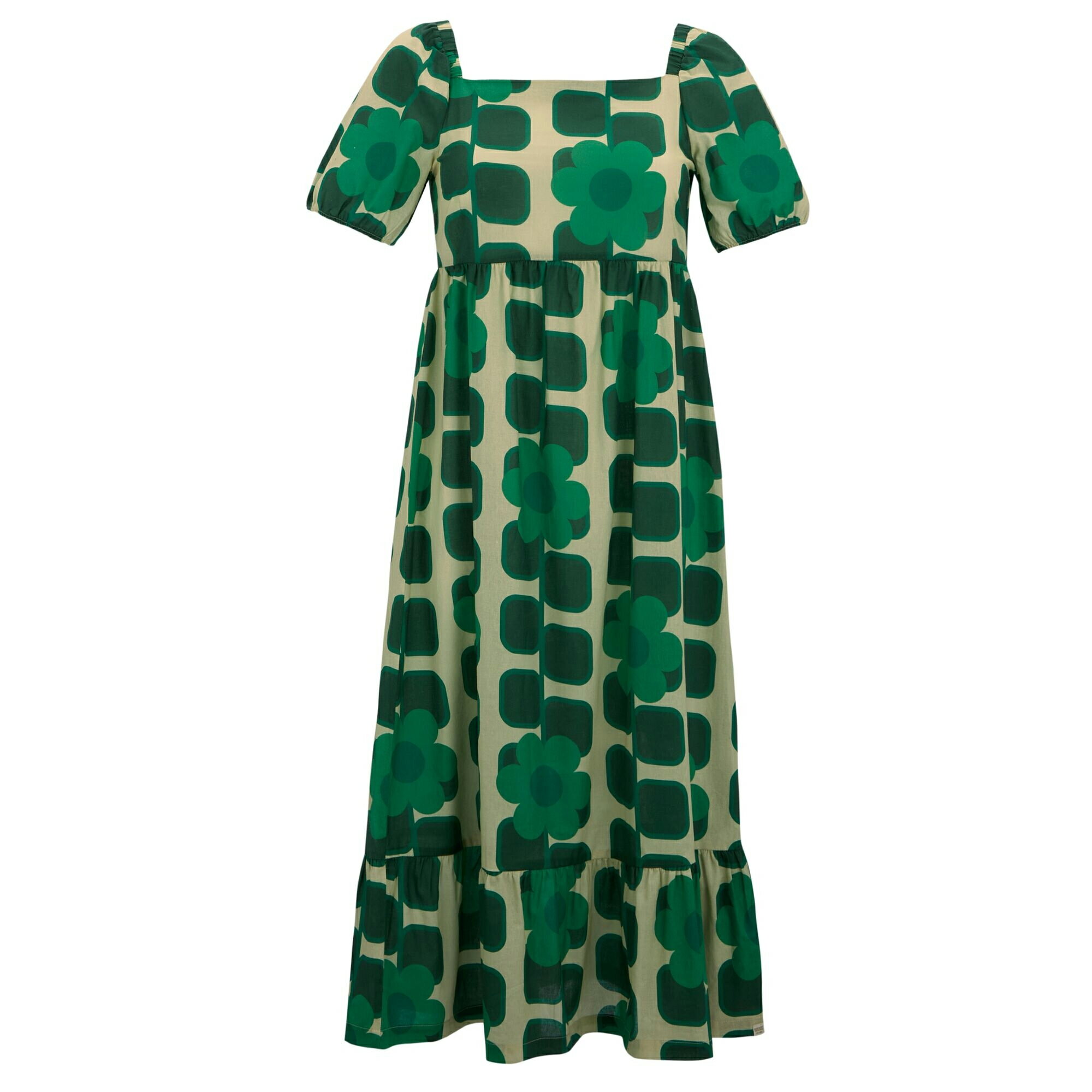 (Regatta) Regatta Women's Orla Kiely Giant Square Floral Short-Sleeve Midi Dress [International Shipping Available]