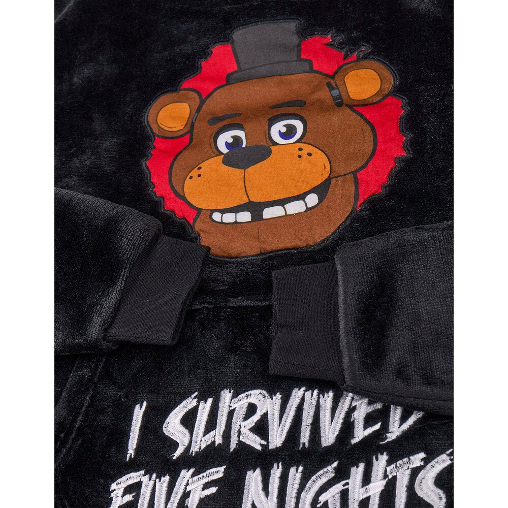(ファイブナイツアットフレディーズ) Five Nights At Freddys オフィシャル商品 キッズ・子供用 フードつき 着る毛布 フリースブランケット ポンチョ 【海外通販】