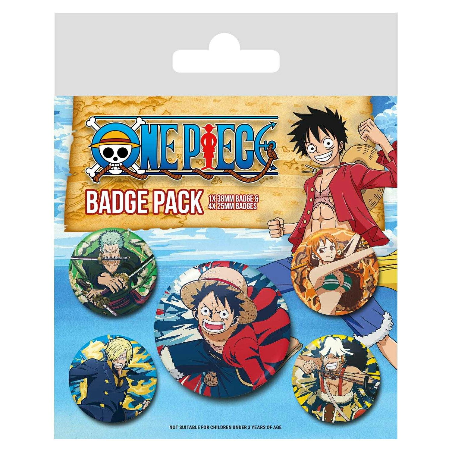 (ワンピース) One Piece オフィシャル商品 バッジセット 缶バッジ (5個セット) 【...