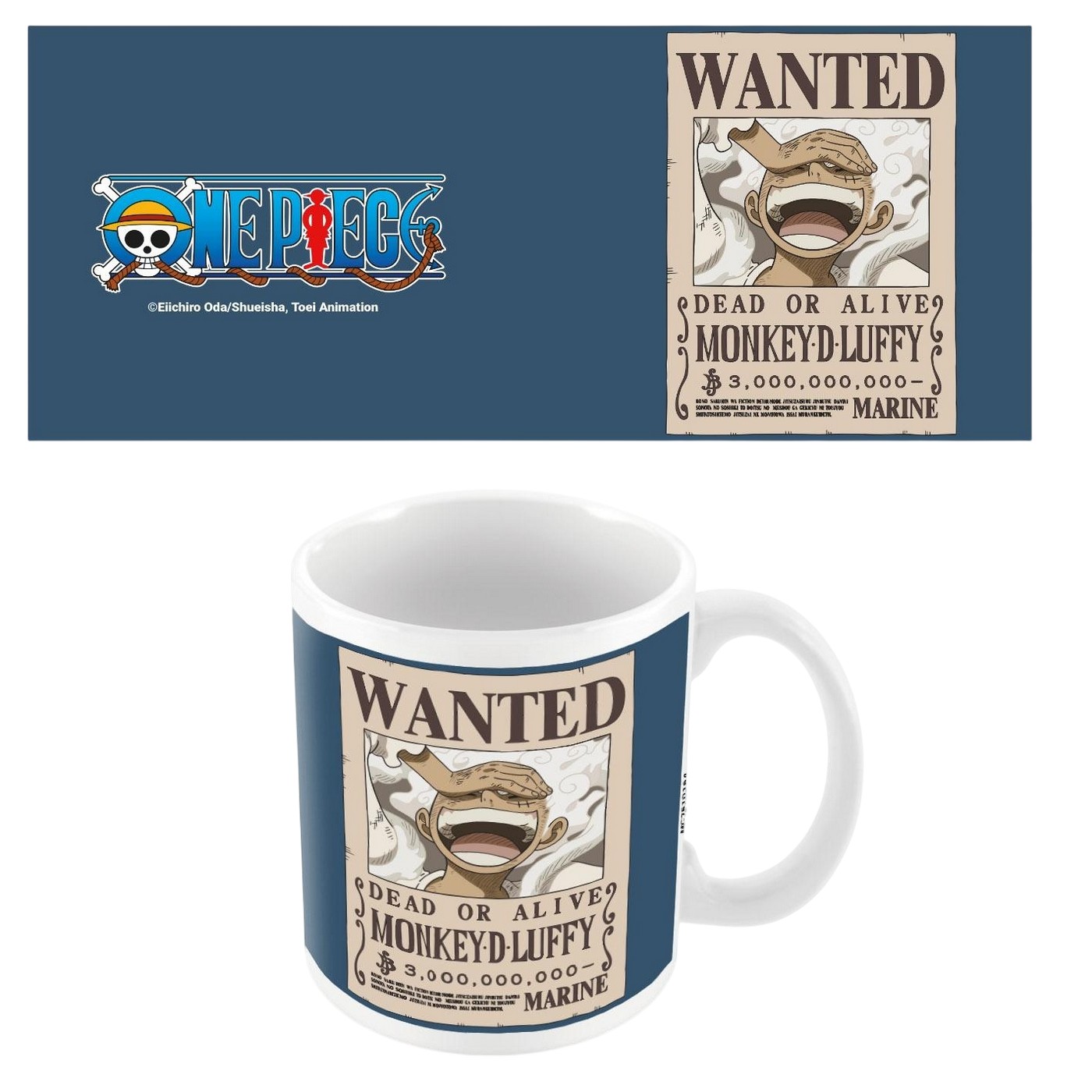 (ワンピース) One Piece オフィシャル商品 Wanted ルフィ マグ マグカップ コップ 【海外通販】