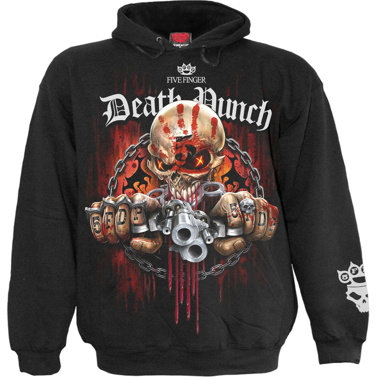 (ファイヴ フィンガー デス パンチ) Five Finger Death Punch オフィシャル商品 ユニセックス Assassin パーカー バックプリント 袖プリント 【海外通販】