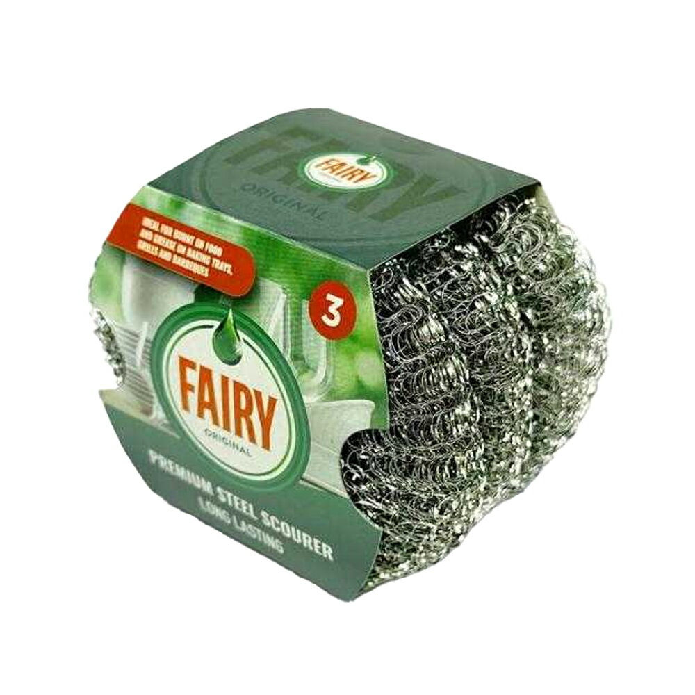 乐天商城 - (アディス) Addis Fairy スチール たわしパッド キッチン 台所用品 (3個組) 【海外通販】