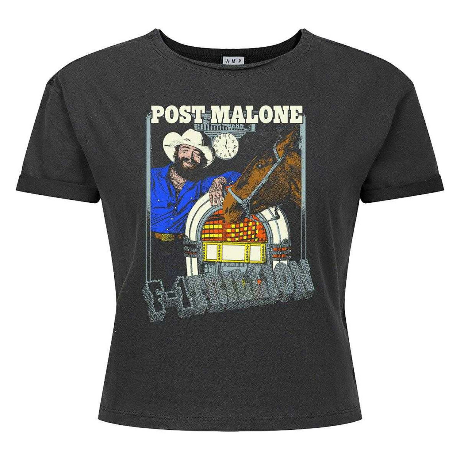 Rakuten - (アンプリファイド) Amplified オフィシャル商品 レディース Post Malone ポスト・マローン Tシャツ クロップ丈 F-1 Trillion 半袖 【海外通販】