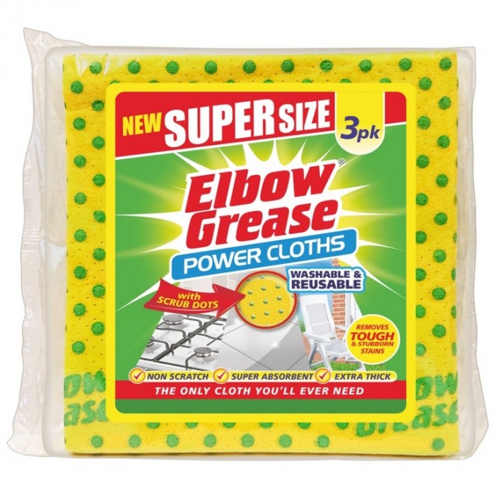 Rakuten - (エルボーグリース) Elbow Grease クリーニングクロス お掃除クロス 掃除 クリーニング用品 (3枚組) 【海外通販】