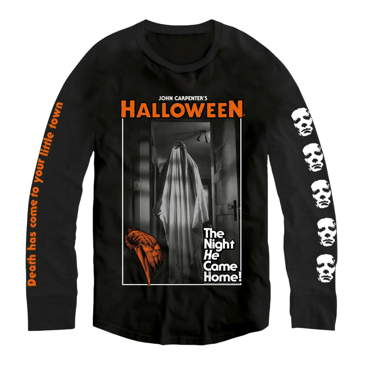 乐天商城 - (ハロウィン) Halloween オフィシャル商品 ユニセックス The Night He Came Home Tシャツ 長袖 トップス 【海外通販】