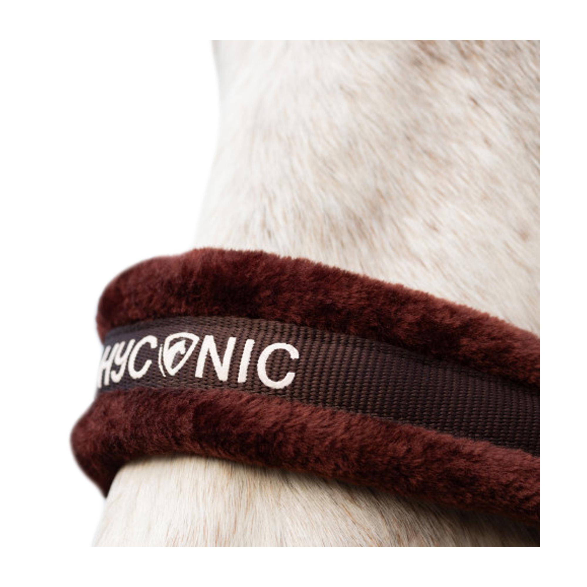 (ハイ) HYCONIC 馬用 フェイクファー ヘッドカラー リードロープ付き 乗馬 馬具 ホ...