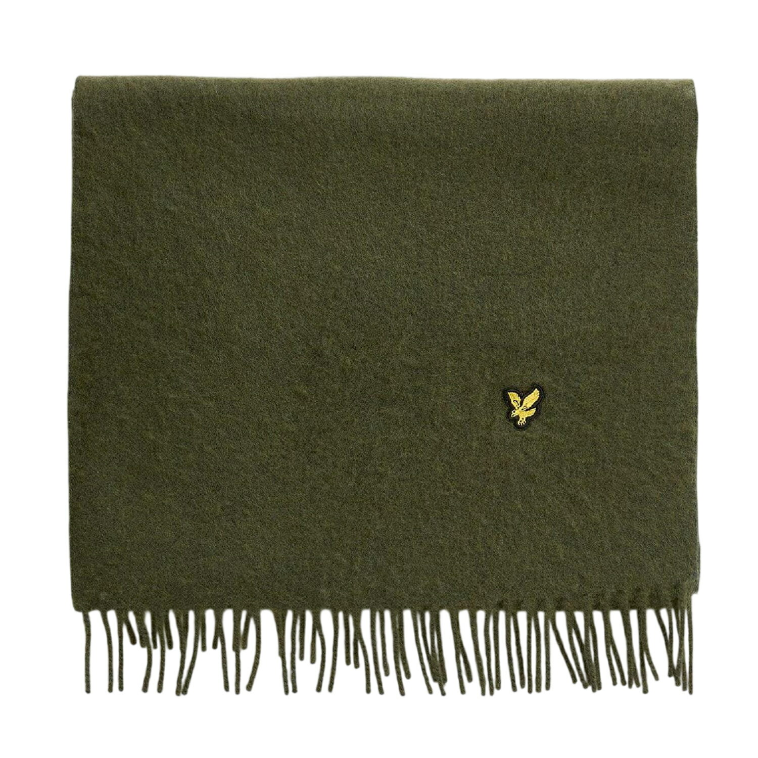 Rakuten - (ライル＆スコット) Lyle & Scott 同色ロゴ ラムウールブレンド マフラー スカーフ ストール 【海外通販】
