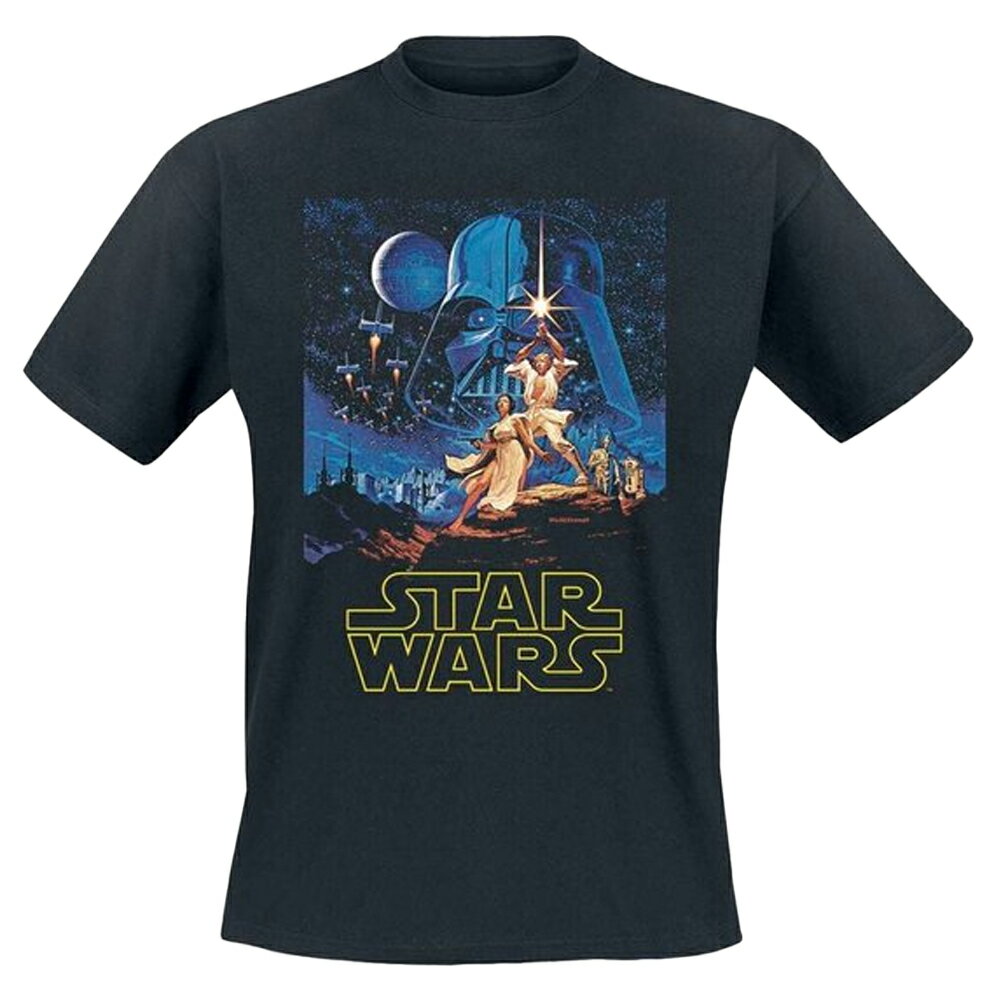 Rakuten - (スター・ウォーズ) Star Wars オフィシャル商品 ユニセックス Classic Tシャツ ポスター 半袖 トップス 【海外通販】
