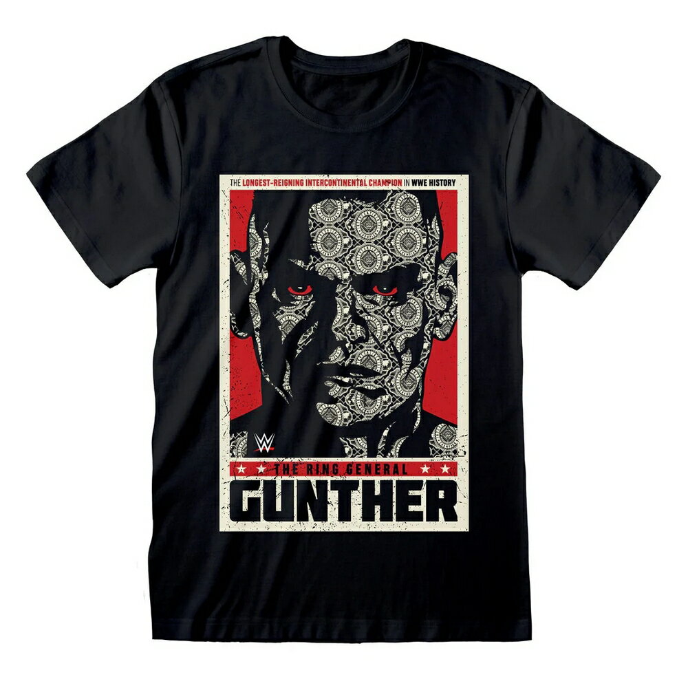 WWE オフィシャル商品 ユニセックス Gunther Tシャツ 半袖 トップス 