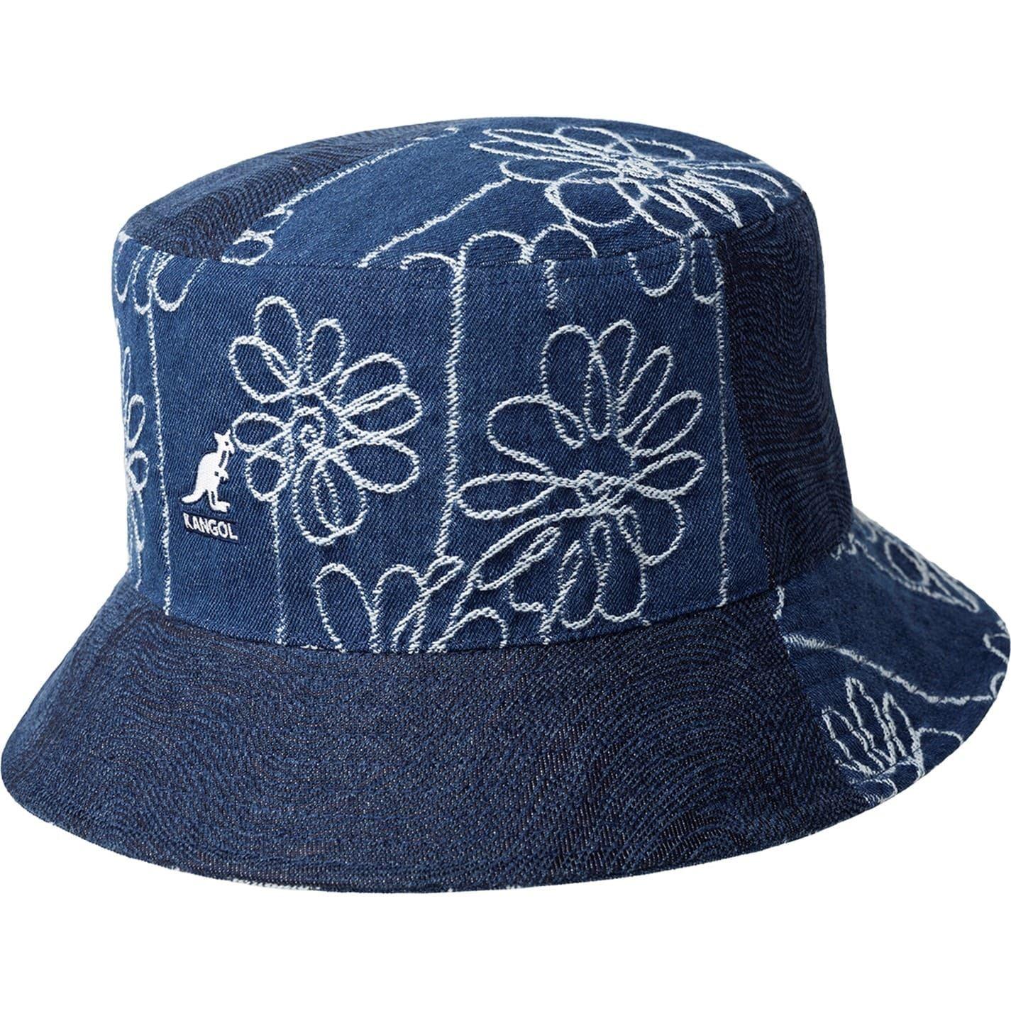 (カンゴール) Kangol 花柄 刺しゅう デニム バケットハット 帽子 【海外通販】